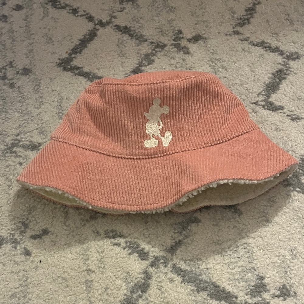 Disney Pink Bucket Hat with Mickey Mouse